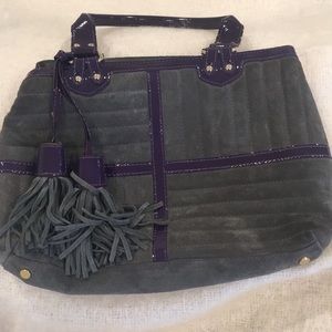 Beautiful Italian suede tote from Claudia Firenze
